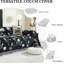 Cotton Box Cushion Sofa Slipcover-695350315