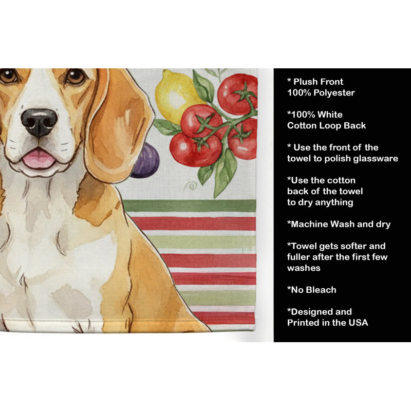 Torchon citron et blanc Beagle, Lemon/White Beagle