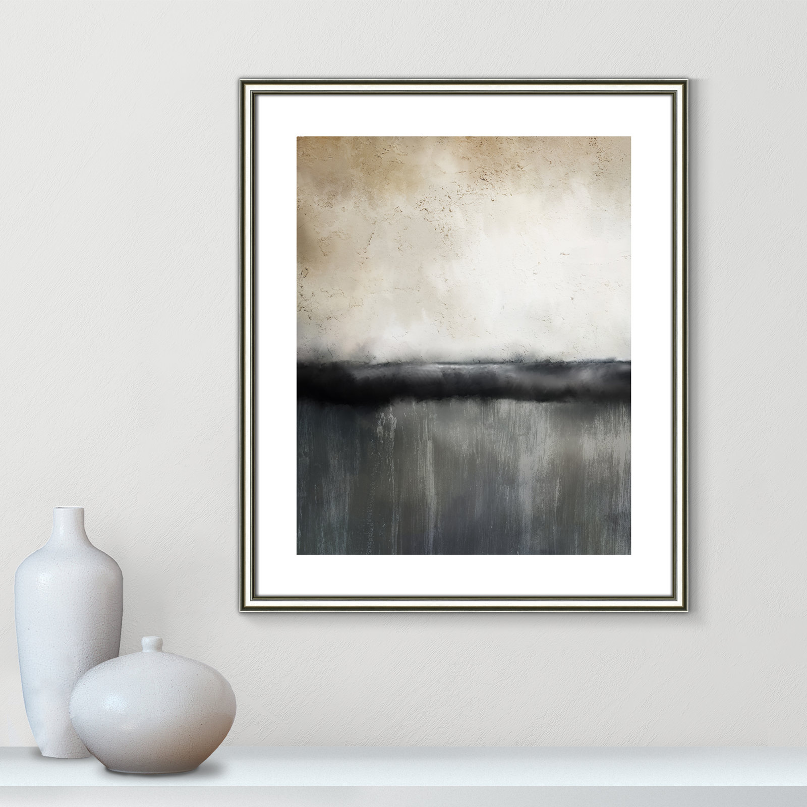 Sunset by Kimberly Allen Print, Picture Framed Paper, 25.5" H x 21.5" W, Beige Wood