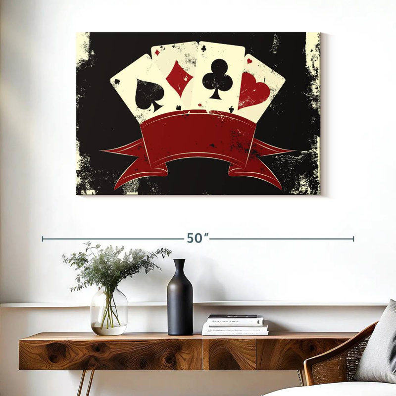 Emblème du casino de Senne, H 26 po x l 39 po