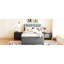 Lit plateforme simple tapissier avec lit gigogne gris - idéal pour les soirées pyjama grises et tendance-1193166964