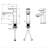 Single Hole Bathroom Faucet,Laundry Vanity Sink Faucet with Two 9/16" Hoses