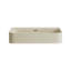 Vasque à poser LORAN 61 cm (24 po) en marbre artificiel avec 3 trous de robinetterie, sans robinetterie ni meuble, beige-137149753