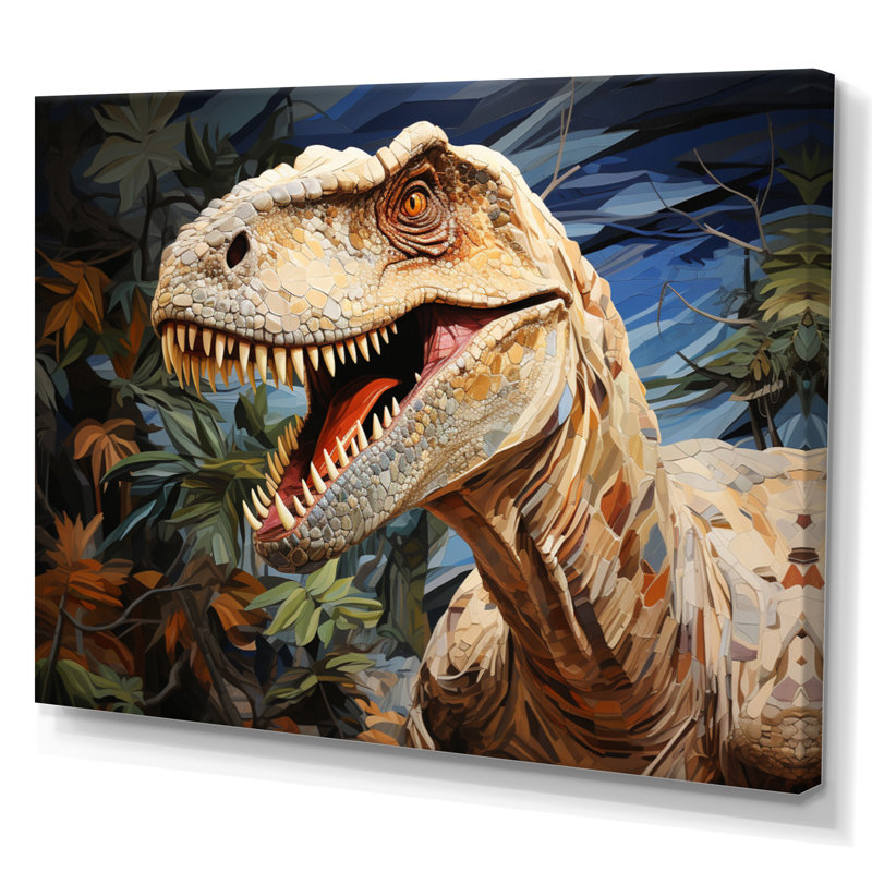 «Dinosaur Prehistoric Legacy Pastoral I», reproduction sur toile, H 30 po x l 40 po x P 1,5 po, Toile tendue