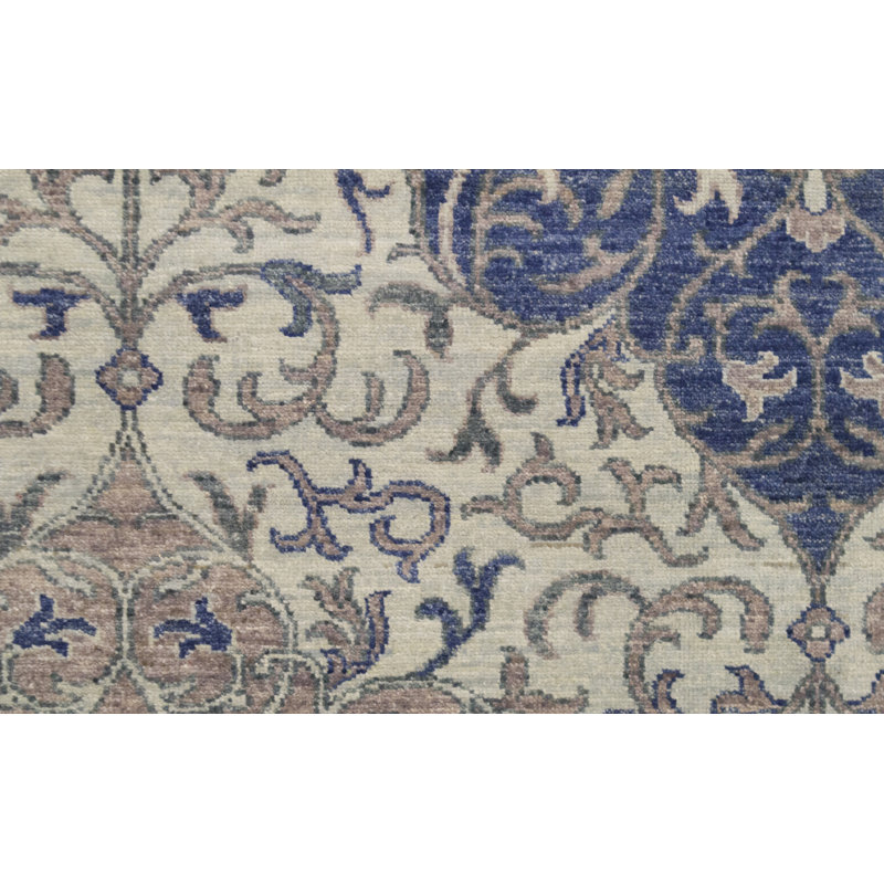 Wool Damask Area Rug