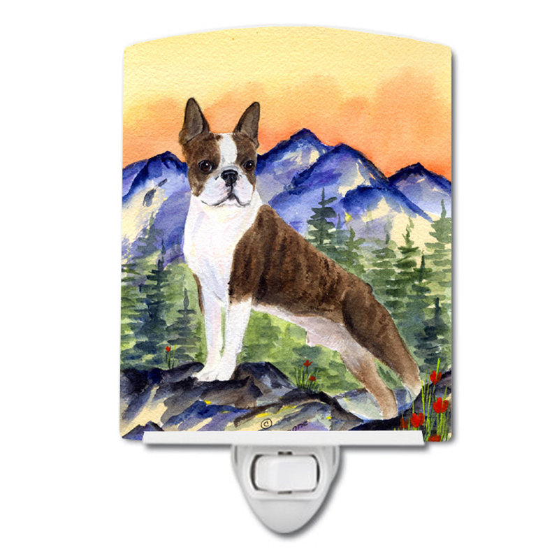 Boston Terrier Ceramic Night Light