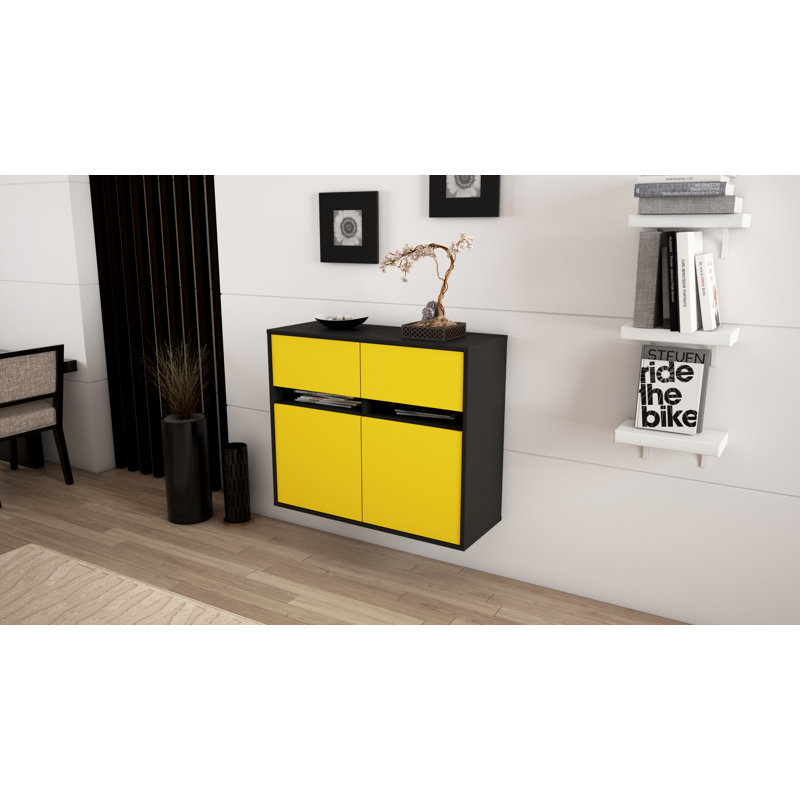 Roush 92cm Sideboard, Yellow B