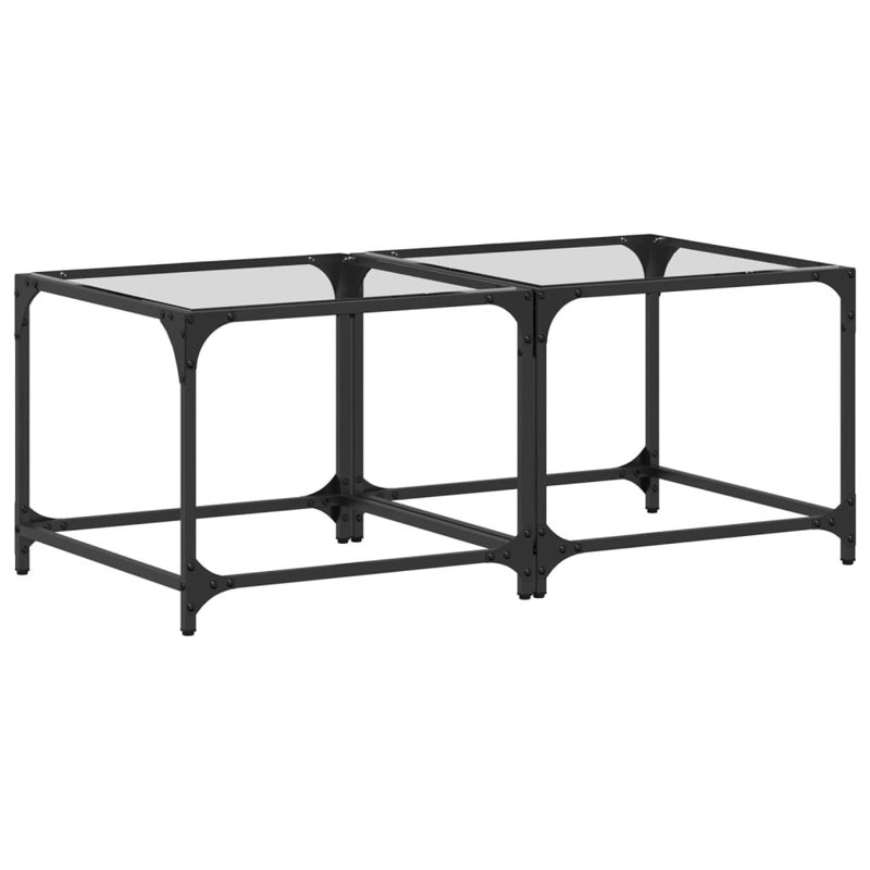 Alim Coffee Table, Transparent, 40cm H x 50cm L x 50cm W