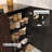 Guilren Modern 3-Door Sideboards Accent Cabinet, Walnut Wood Credenza with Storage
