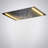 Luna Recessed Shower Head with Single Color LED Shower Head in Chrome Finish
