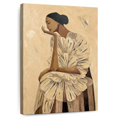 Woman in Feathered Dress