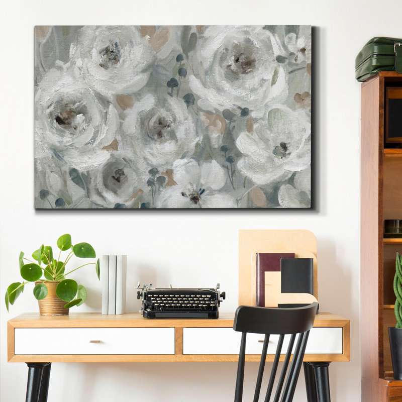 Neutral Symphony - Reproduction d'art sur toile tendue, H 12 po x l 8 po x P 1 po