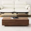 Ahijah Medieval TV Cabinet and Coffee Table 2-Piece Living Room Set, 94.48" Walnut Color