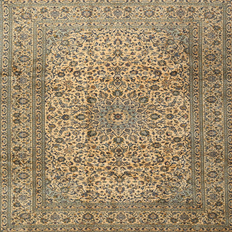 Tapis oriental kaki foncé Alanah, Rond 6 pi