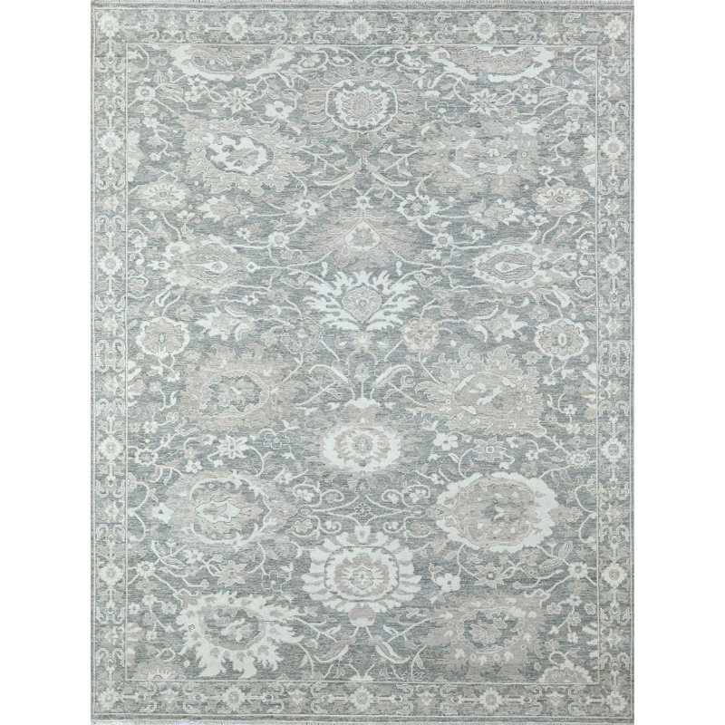Hand Knotted Wool Oriental Indoor Rug, Rectangle 10' x 14'