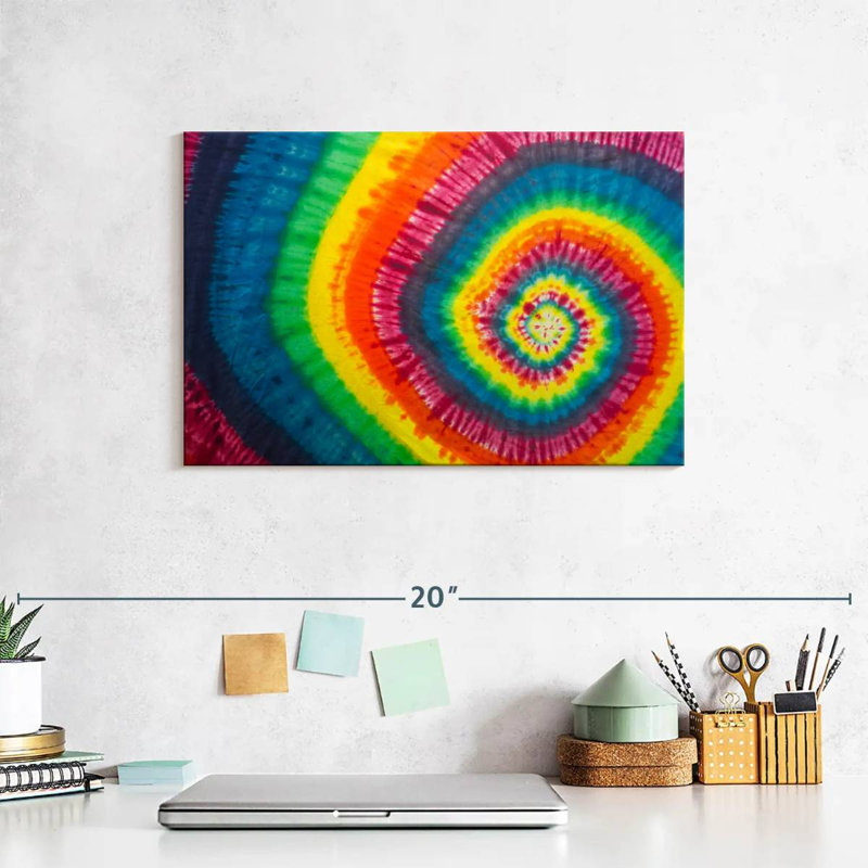 Avery Spiral Tie Dye Abstract, 8" H x 12" W