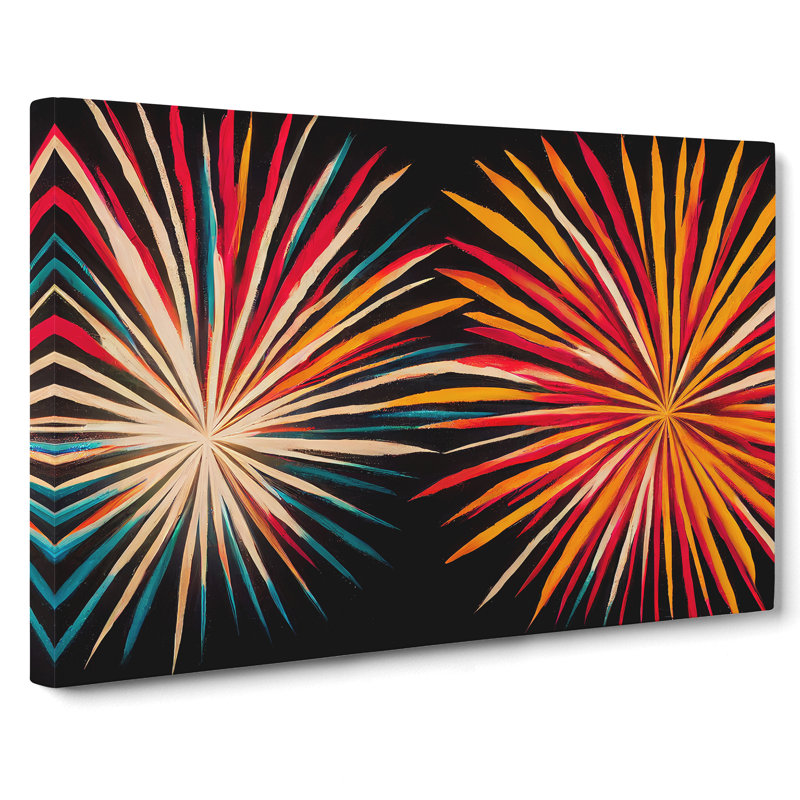 Eccentric Fireworks - Wrapped Canvas, 35cm H x 50cm W x 3cm D