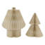 Arbre de Noël en papier pliable accordéon nid d'abeille - 3 pi - Crème-108141747