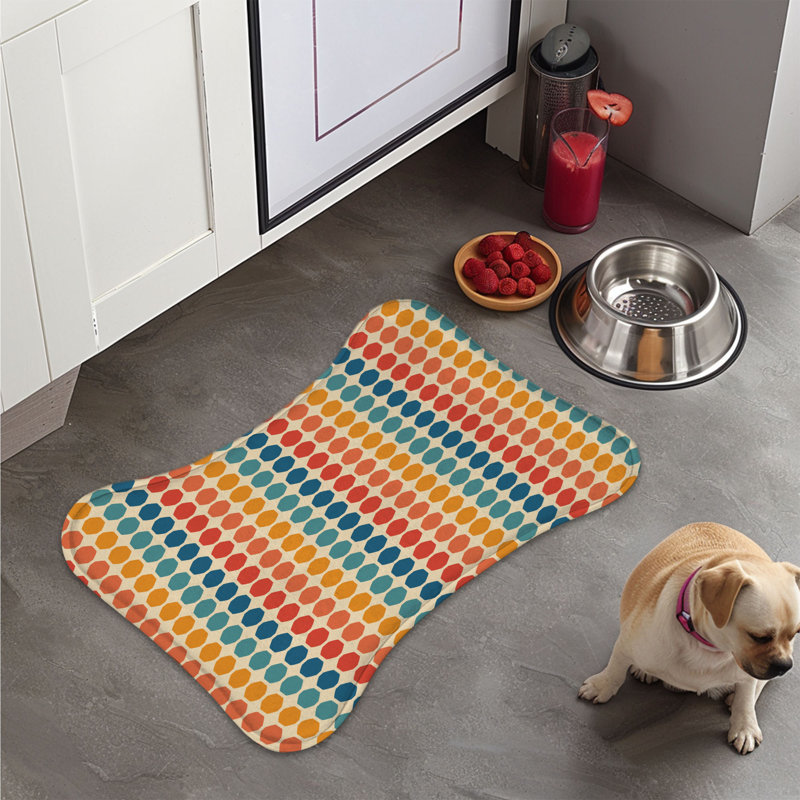 Tapis de jeu rétro en forme d'os - 1 pièce