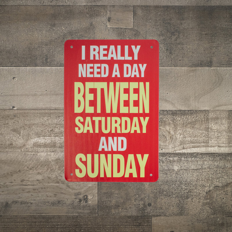 «I Really Need a Day entre samedi et dimanche»