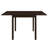 Cappuccino Dining Table with Drop Extension Leaf
