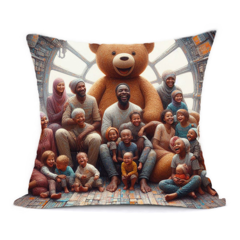 Abstract Reversible Throw Pillow