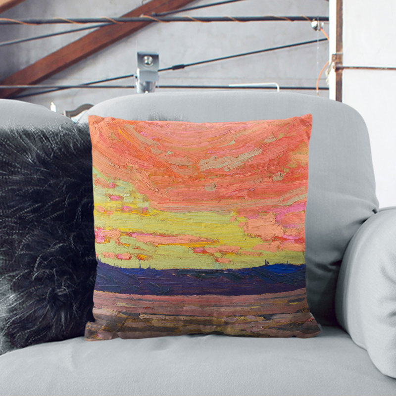 Square Cushion, 40cm H x 40cm W x 15cm D, White