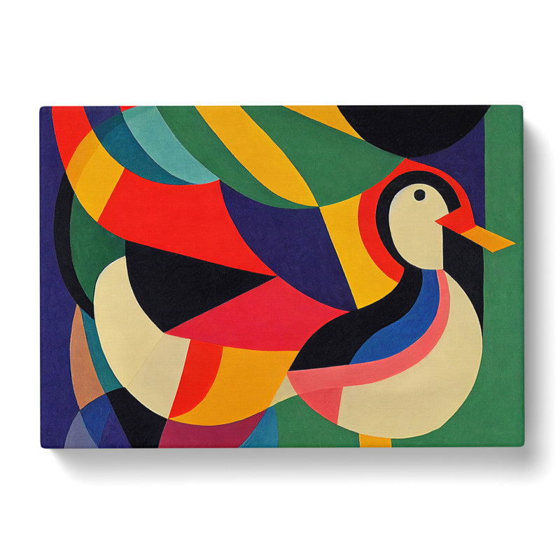 Unforgettable Abstract Duck - Wrapped Canvas, 40cm H x 60cm W x 3cm D