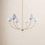 Lustre 6 lumières à intensité variable avec longueur réglable -211427518