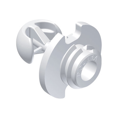 Sugatsune Panel Clip - Self Tapping Male- PC-M1B, White Finish