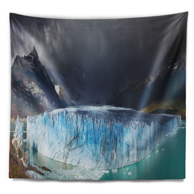 Photographie perito moreno glacier tapisserie, H 32 po x l 39 po