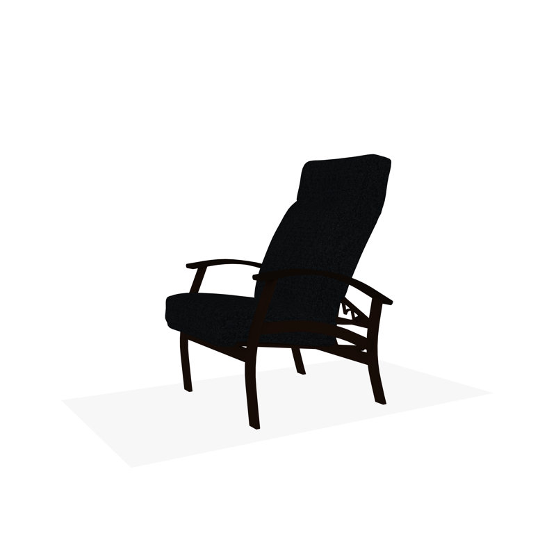 Belle Isle Outdoor Lounge Chair, Restore Indigo, Kona