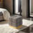Contemporary Style Square Storage Stool