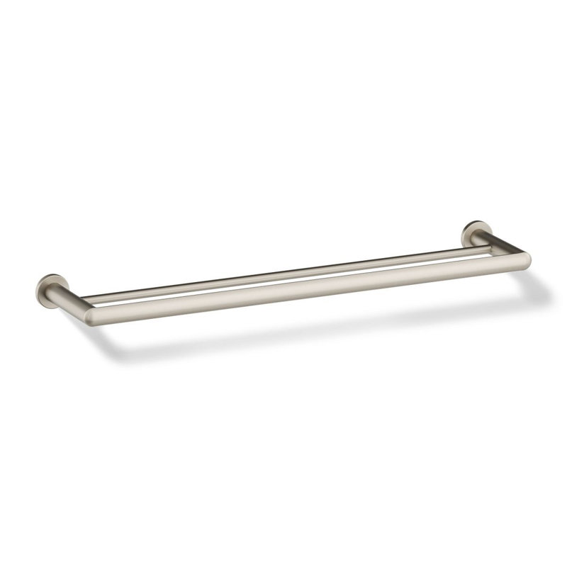 Kumin 26" Wall Mounted Towel Bar, Vibrant Brushed Nickel