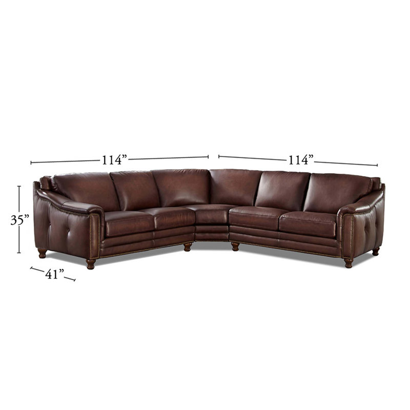 Canapé modulaire en cuir Belfast
