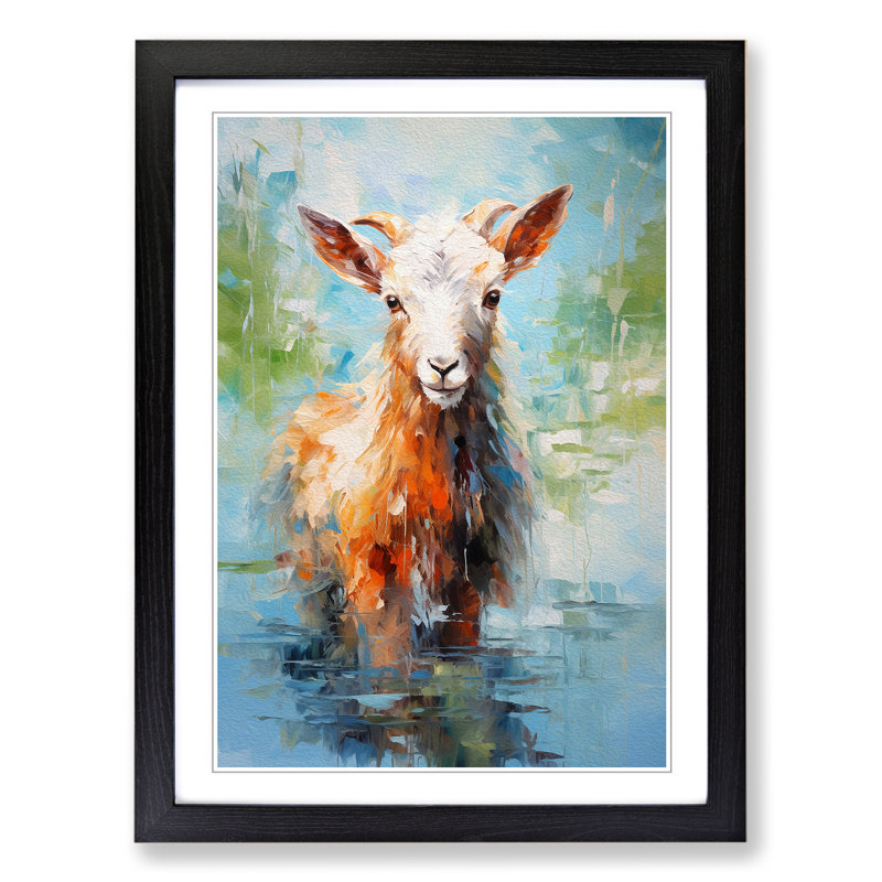 Goat Impressionism No.3 - Framed Print