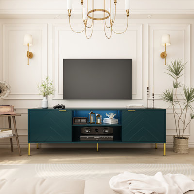 Meuble télé multifonctionnel unique avec lumière DEL