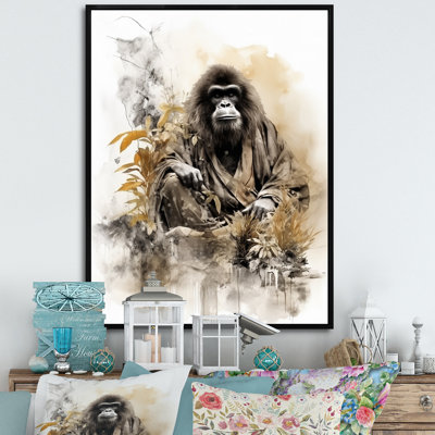 Bata, art asiatique, orang-outan Sumi I