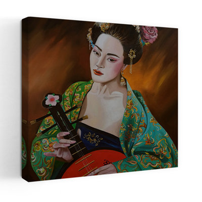 Contemporary Art Contemporary Portrait Wall Art - Wrapped Canvas Print