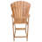 Rochell Acacia Outdoor Adirondack Chair