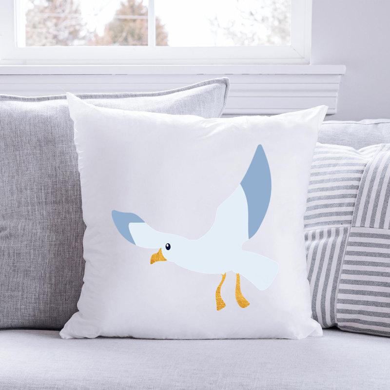 Nautical Sea Life_17 - Coussin décoratif en polyester, H 18 po x l 18 po