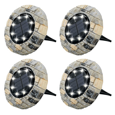 Slate Low Voltage Solar Powered Pathway Light Pack