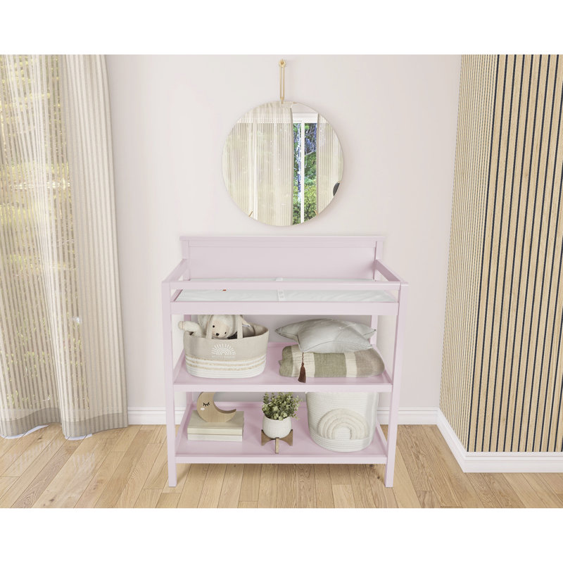 Table à langer universelle avec coussin, Rosé