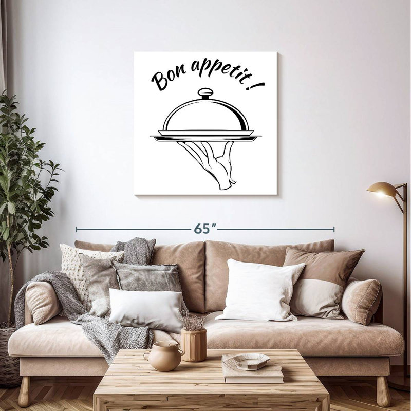 Cloche Tergel Bon Appetit, H 36 po x l 36 po