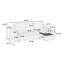 Canapé-lit modulaire réversible avec méridienne convertible Modern