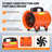 Heavy Duty Blower Fan, High Velocity Ventilation Extraction Fans with Duct Hose-100784581