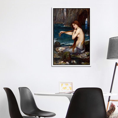A Mermaid by John William Waterhouse - Print on Canvas