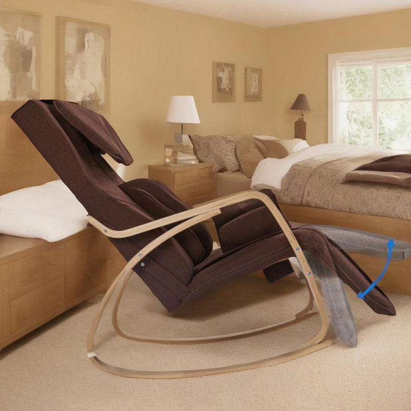 Chaise berçante confortable à pression de massage complète avec coussin en coton