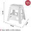 MantraRaj Folding Step Stool Lightweight Foldable for Kids (White, Large)
