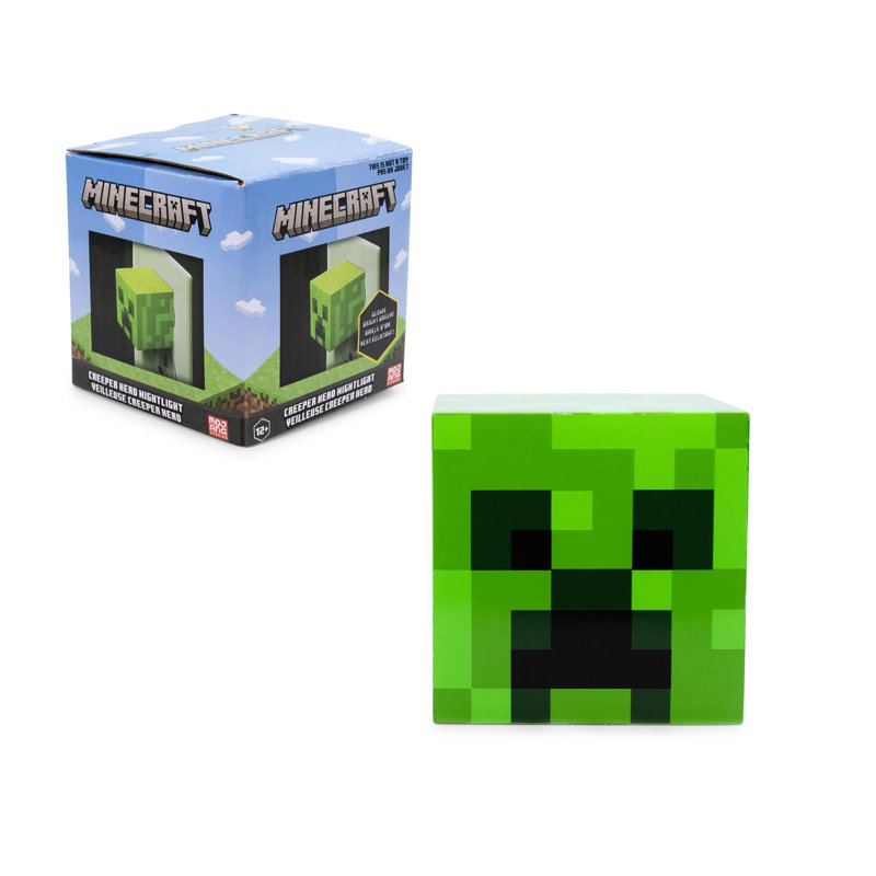 Minecraft Green Creeper LED Nightlight with Auto Sensor